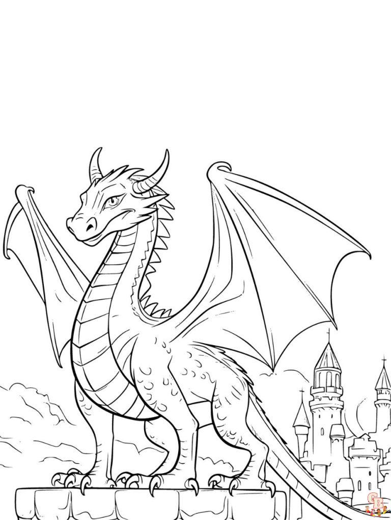 Dragon Coloring Pages Printable and Free