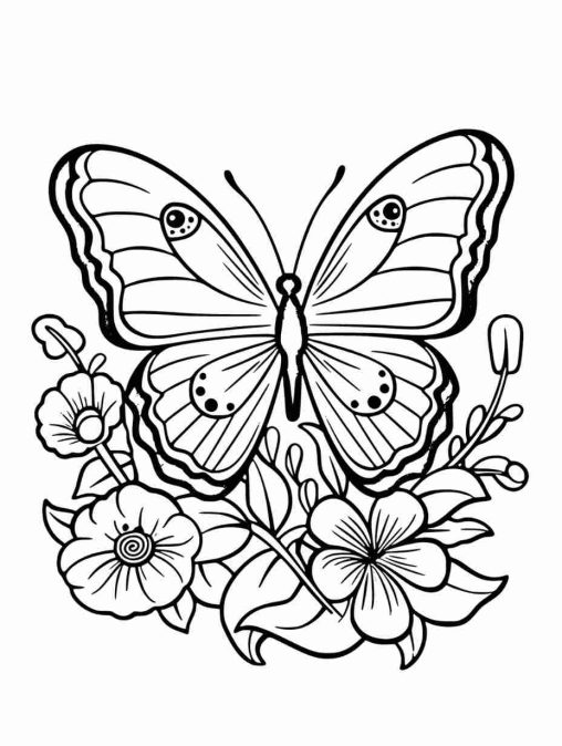 Flutter into Fun with Preschool Butterfly Coloring Pages