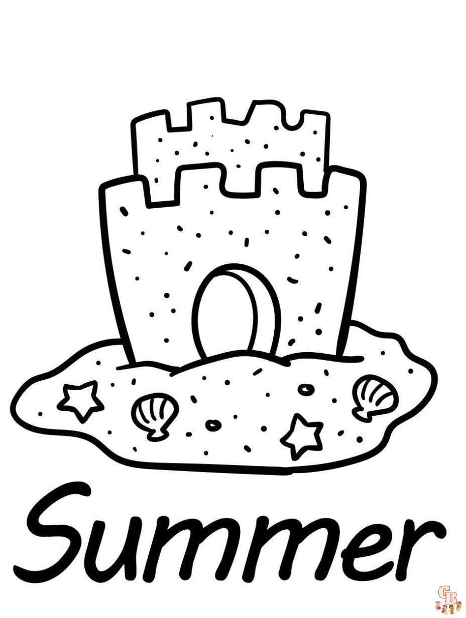 coloring pages for kids summer