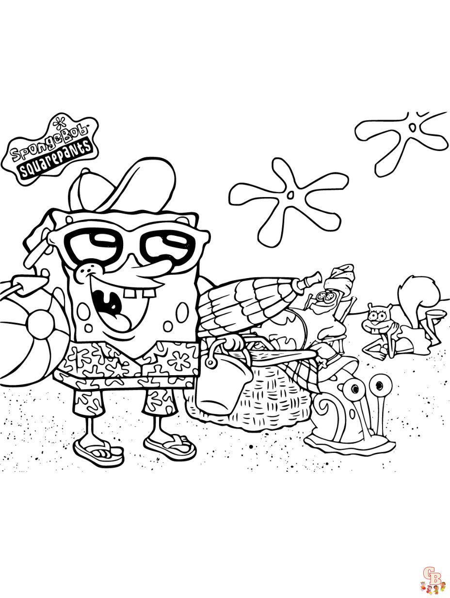 coloring pages for spongebob