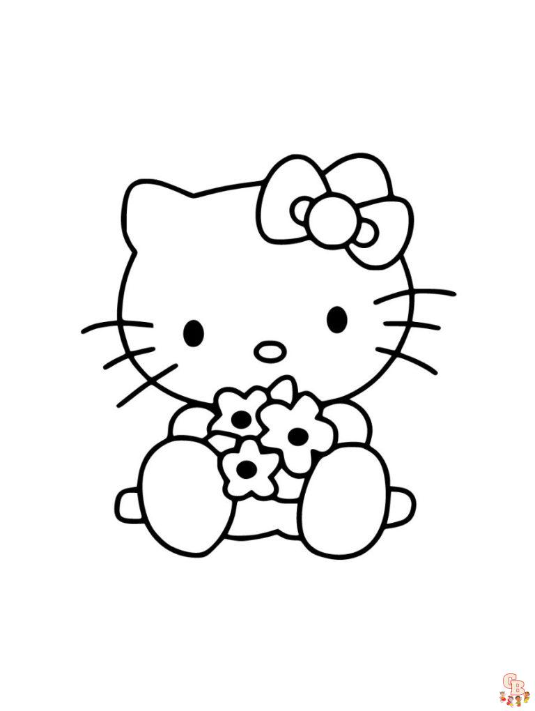 Hello Kitty Coloring Pages - Printable and Free | GBcoloring