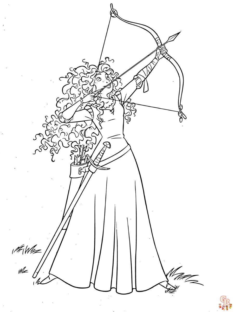 coloring pages merida