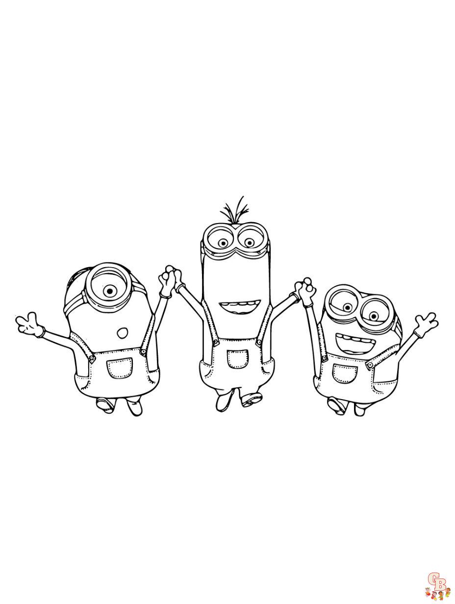 coloring pages minions