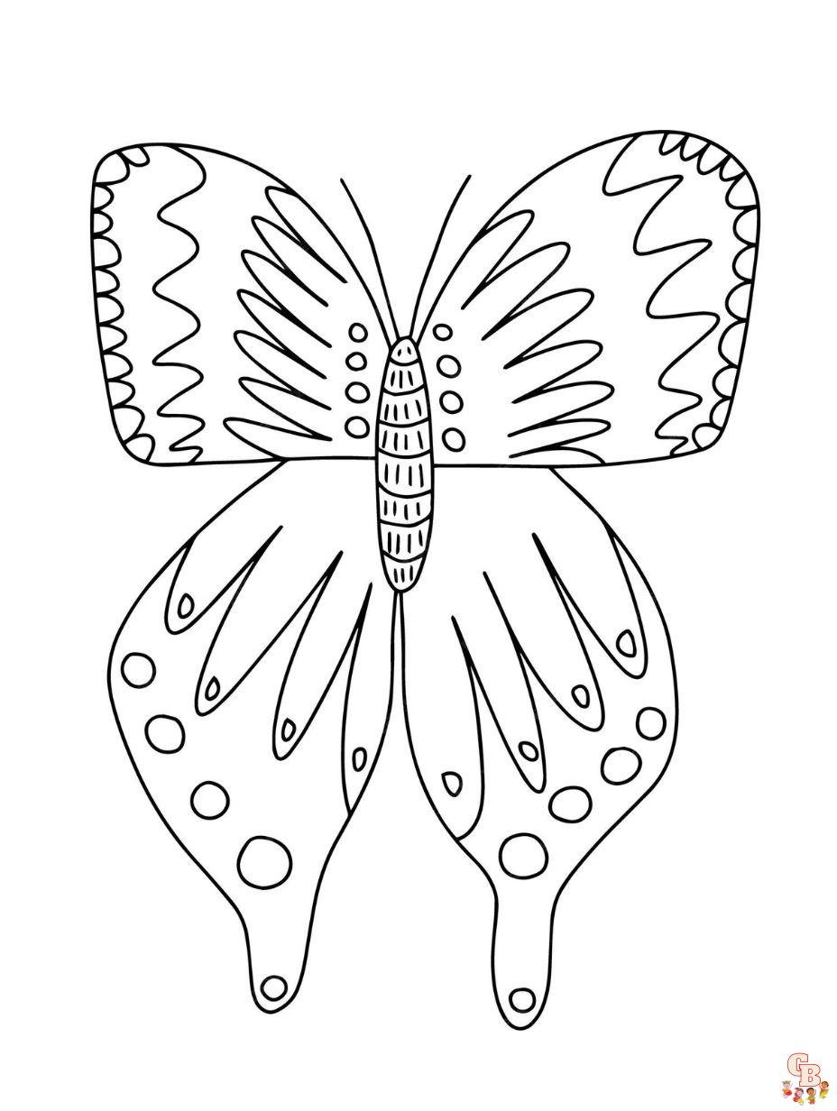 coloring pages monarch butterfly