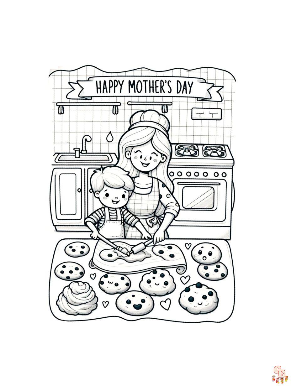 coloring pages mothers day printable free
