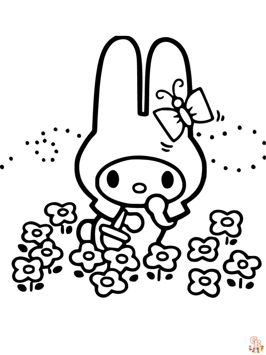 coloring pages my melody free