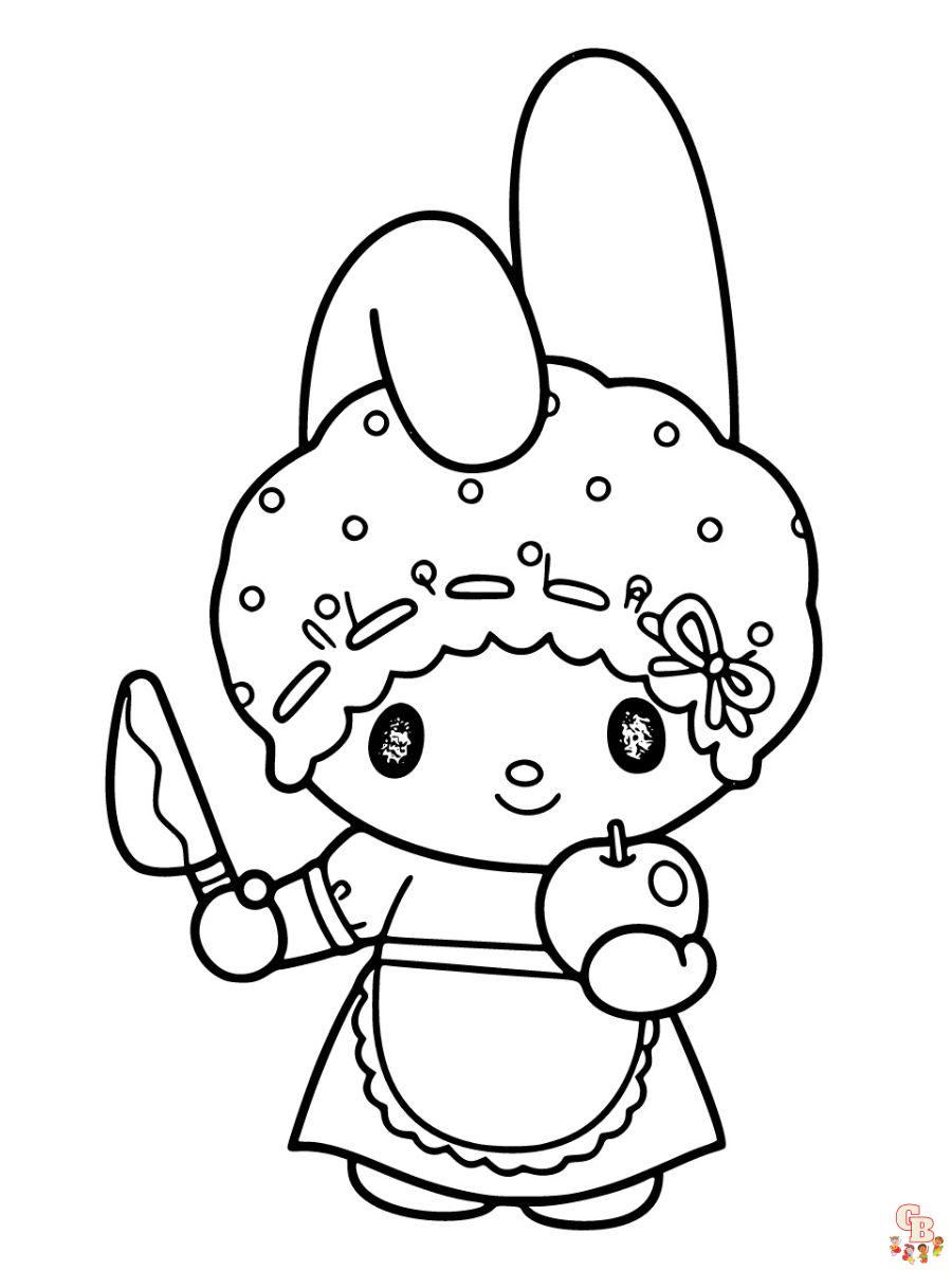 coloring pages my melody printable