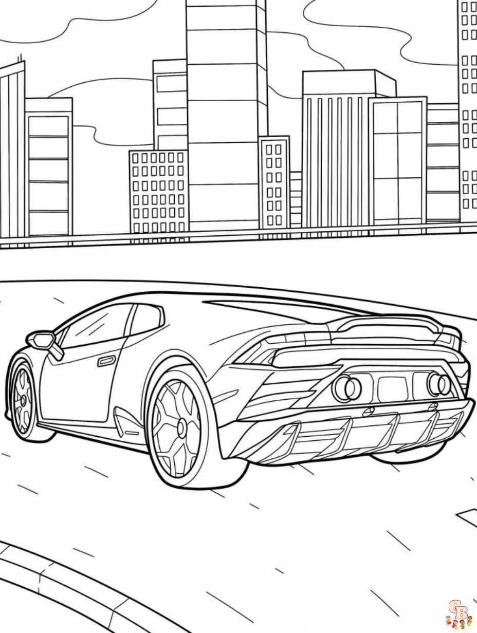 coloring pages of a lamborghini