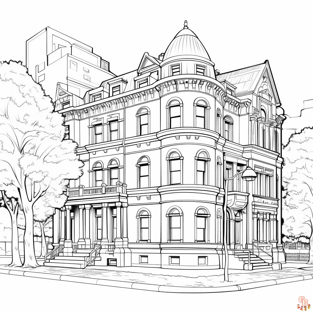 Building Coloring Pages
