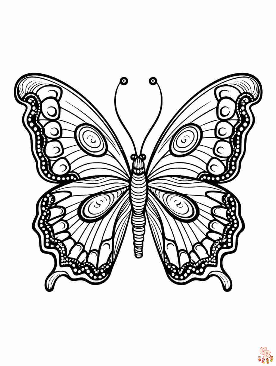coloring pages of butterflies free printable