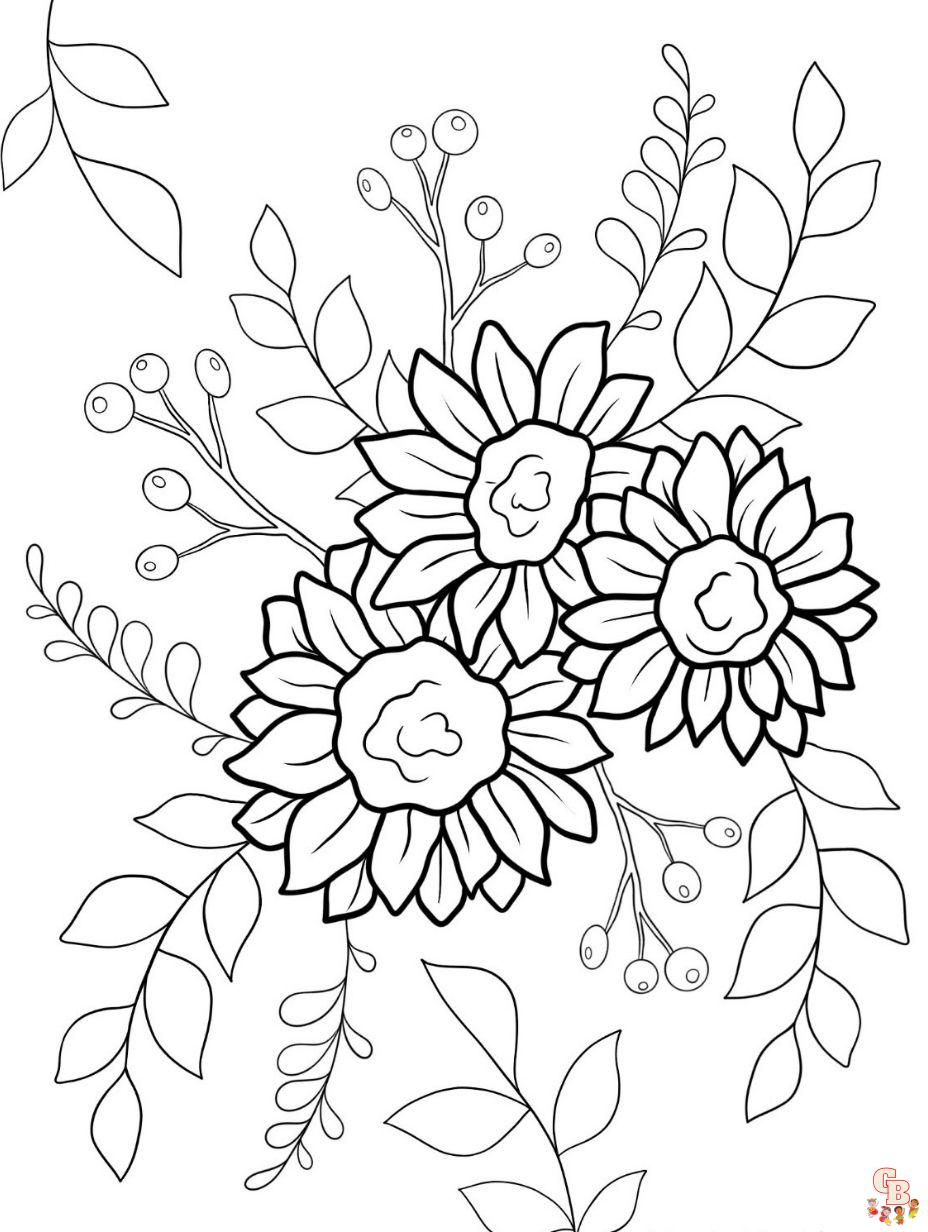 coloring pages of daisy flower