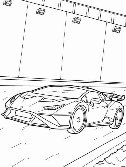 Lamborghini Coloring Pages - Get Free Printables at GBcoloring