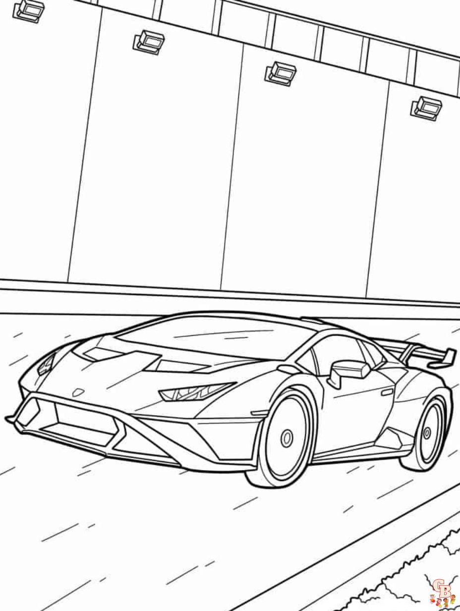 coloring pages of lamborghinis