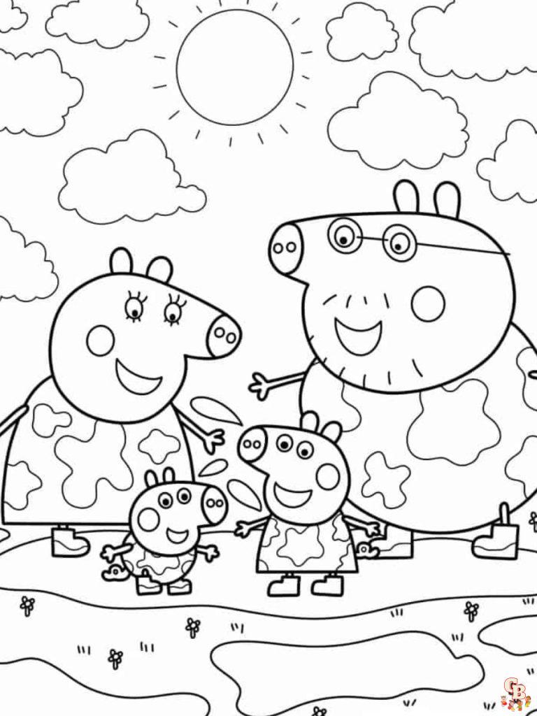 Peppa Pig Coloring Pages: A Fun and Engaging Activity for Kids