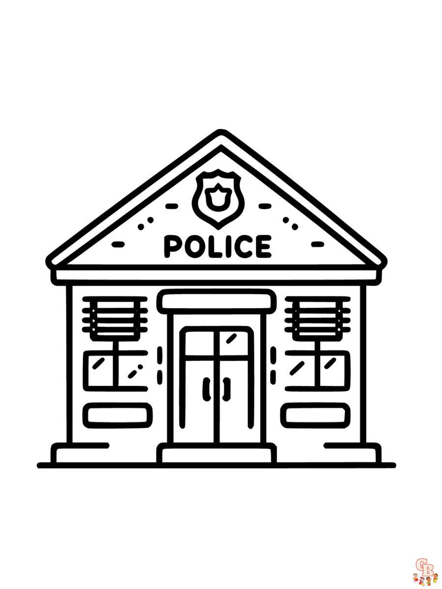 coloring pages police