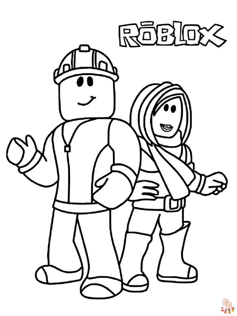 Free Roblox Coloring Pages For Kids To Print 