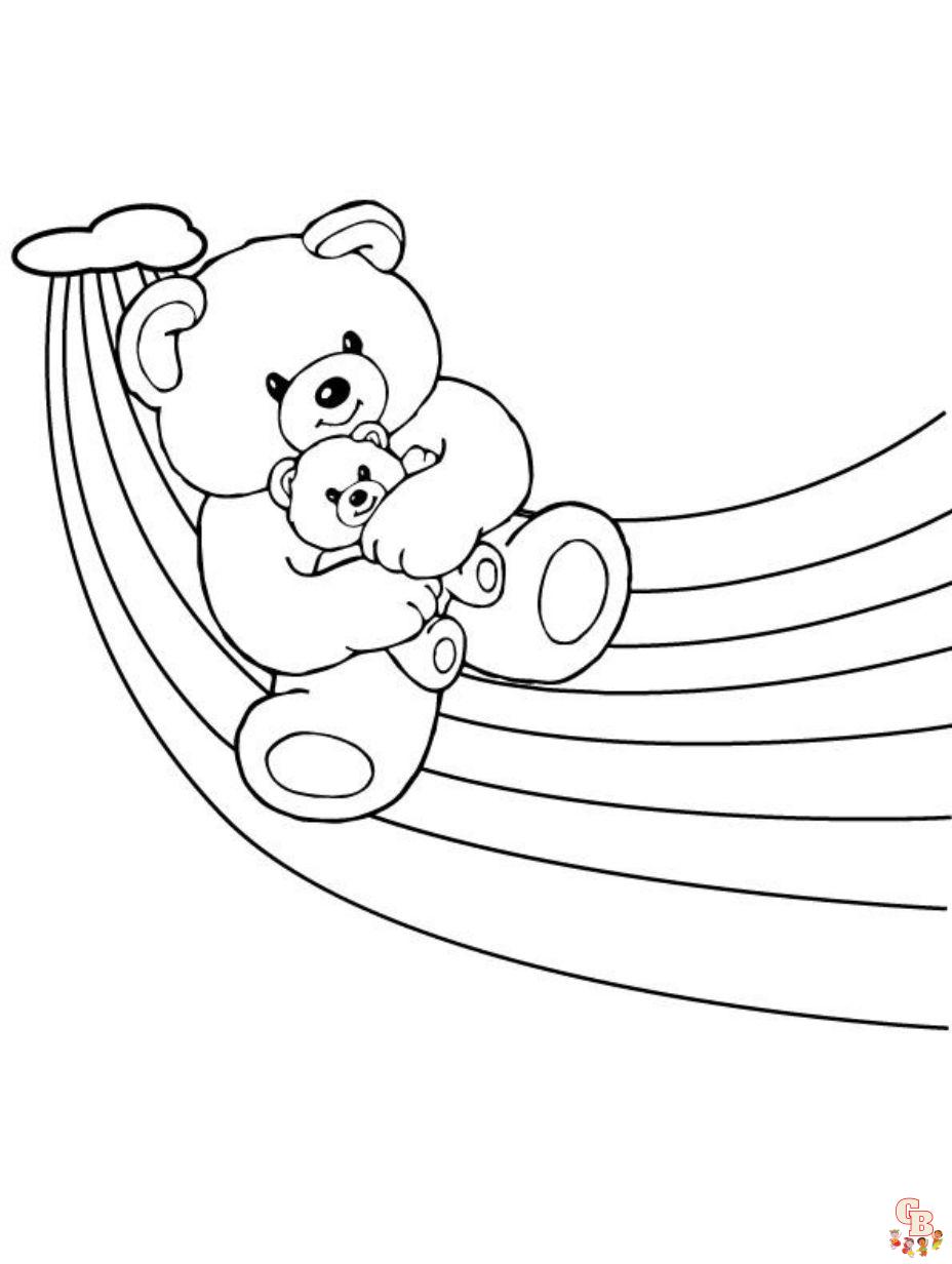 Rainbow coloring pages