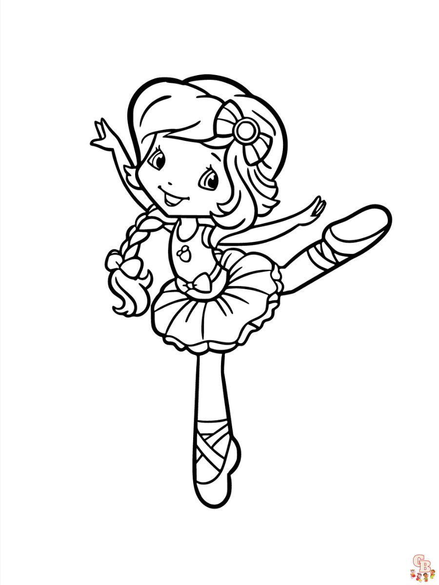 coloring pages strawberry shortcake