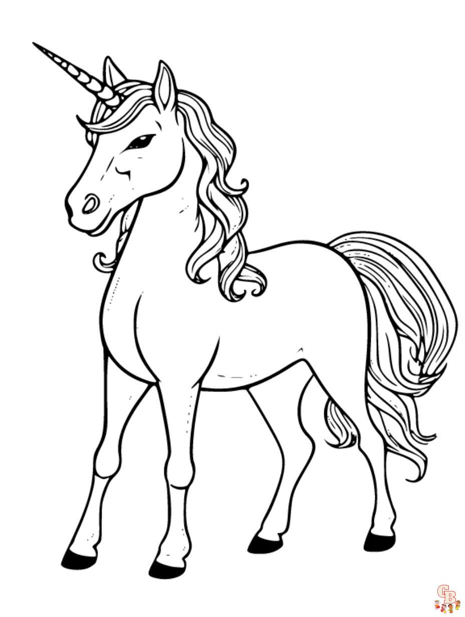 coloring pages unicorn for kids