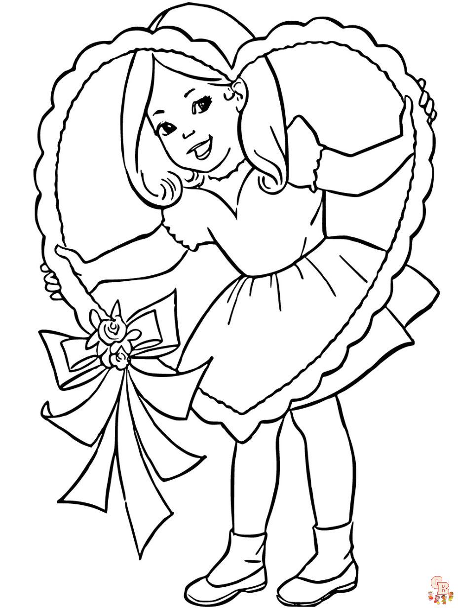 coloring pages valentines day