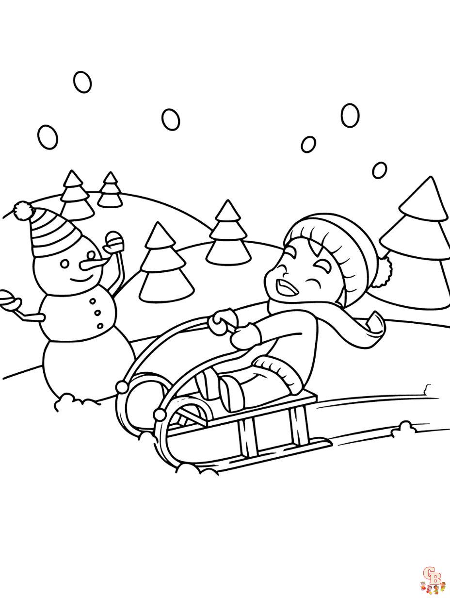 coloring pages winter