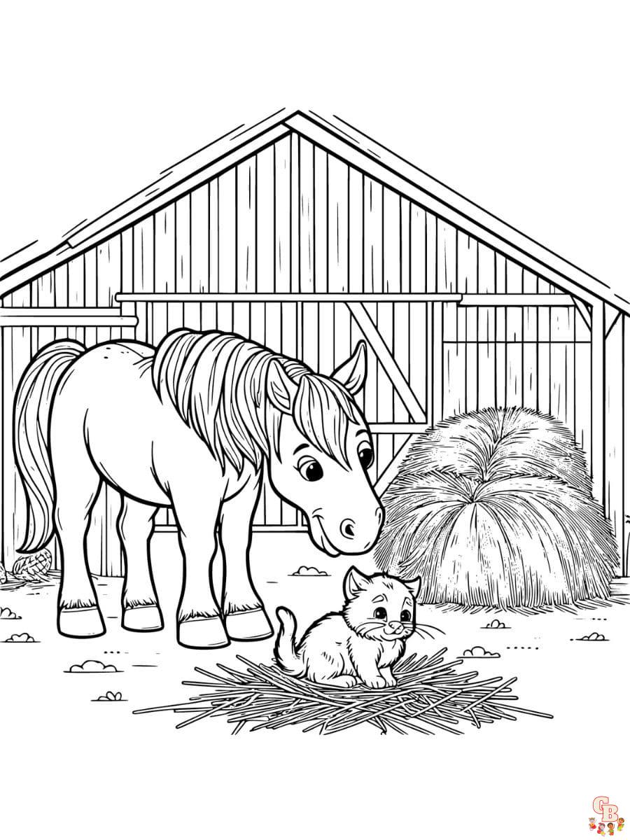 cute baby horse coloring pages printable