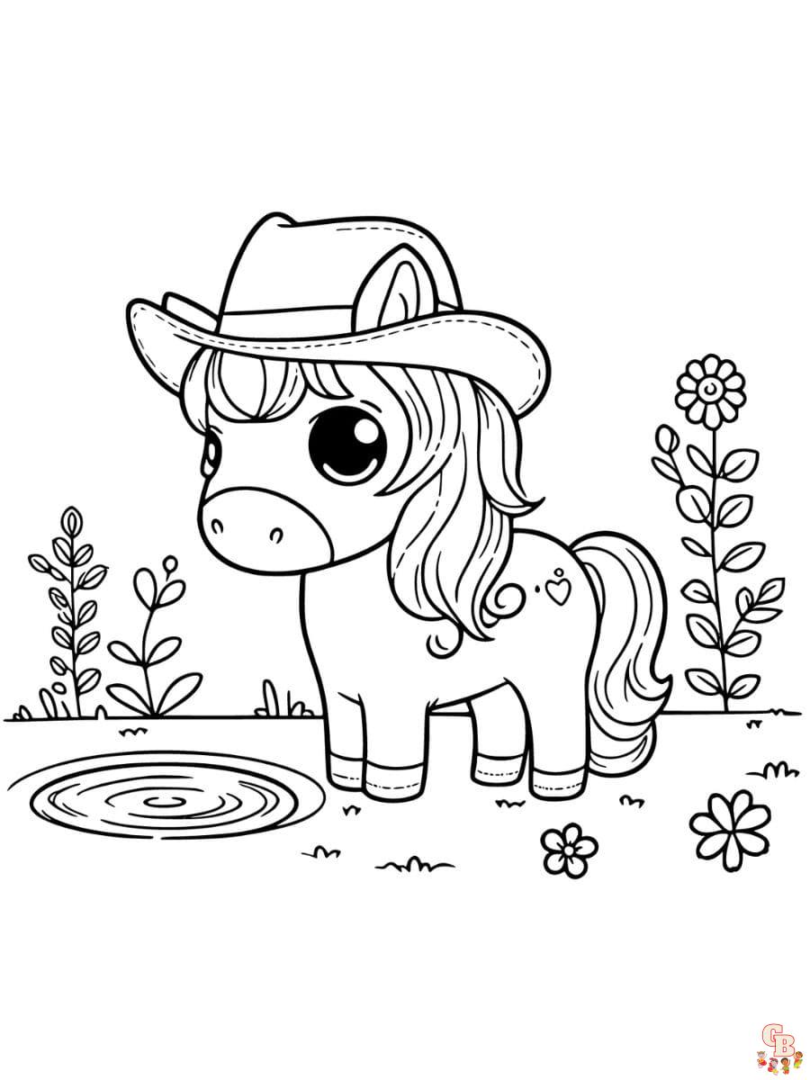 cute baby horse coloring pages