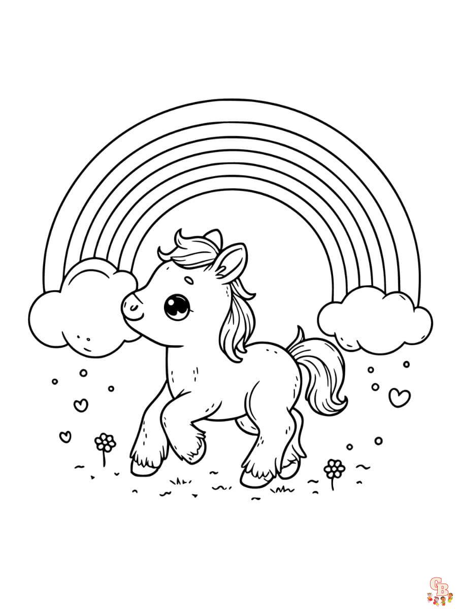 cute baby horse coloring sheets