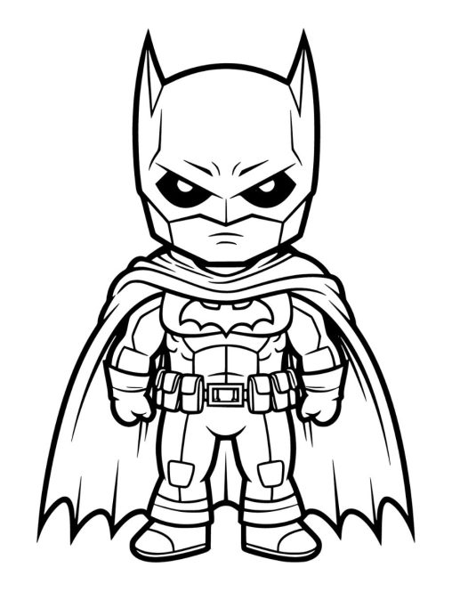 10 Fun Hello Kitty x Batman Coloring Pages for Super Fans