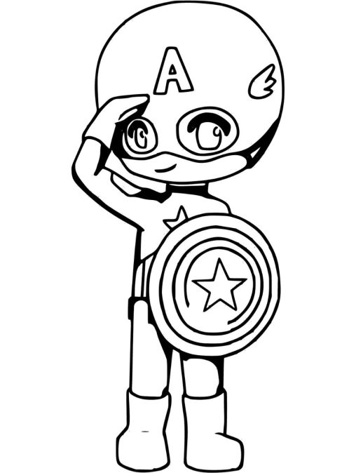 Captain America Coloring pages for kids - GBcoloring