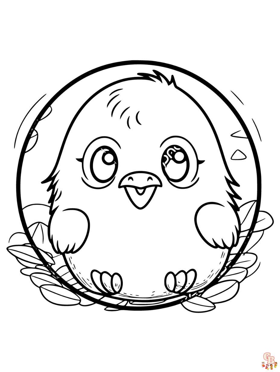 cute chicken coloring pages