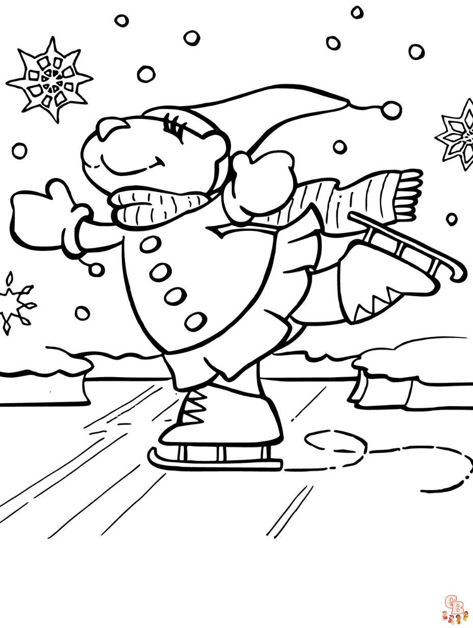 cute coloring pages winte