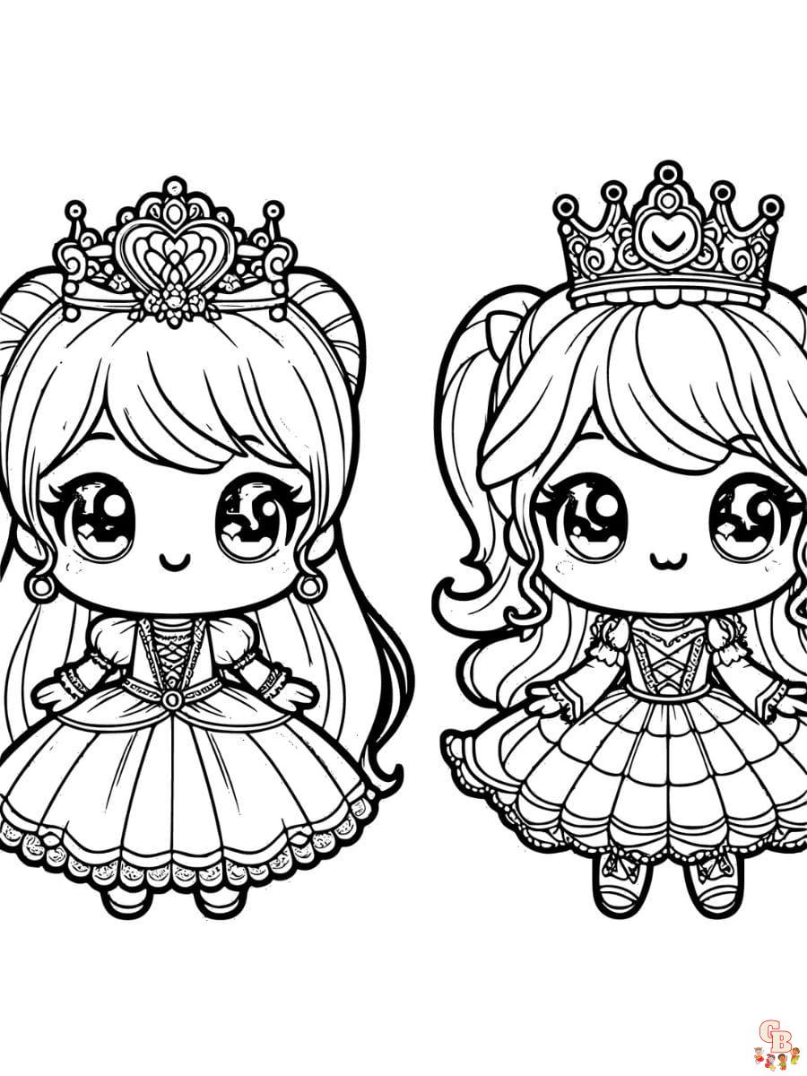 desenhos fofos de princesas da disney para colorir