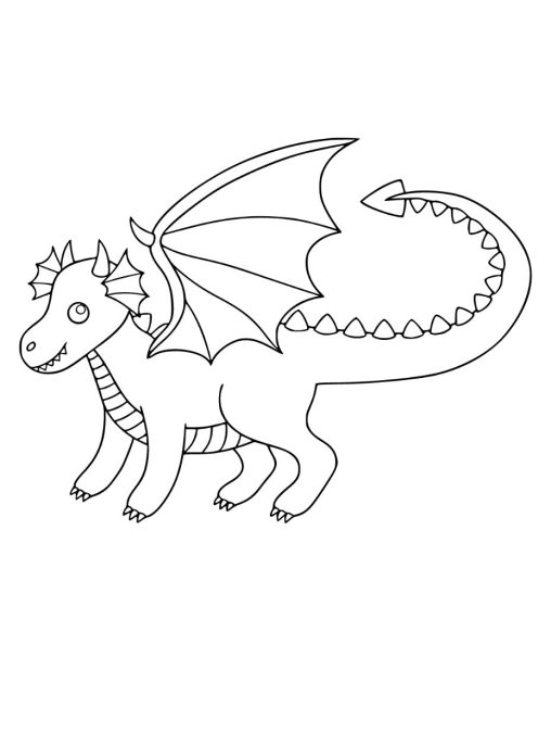 Dragon Coloring Pages Printable and Free