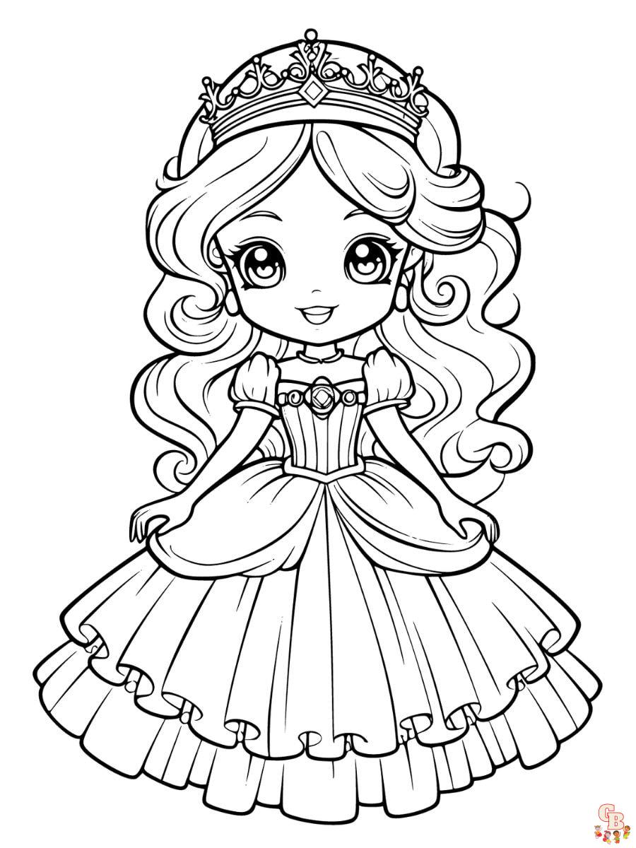 cute princess coloring pages