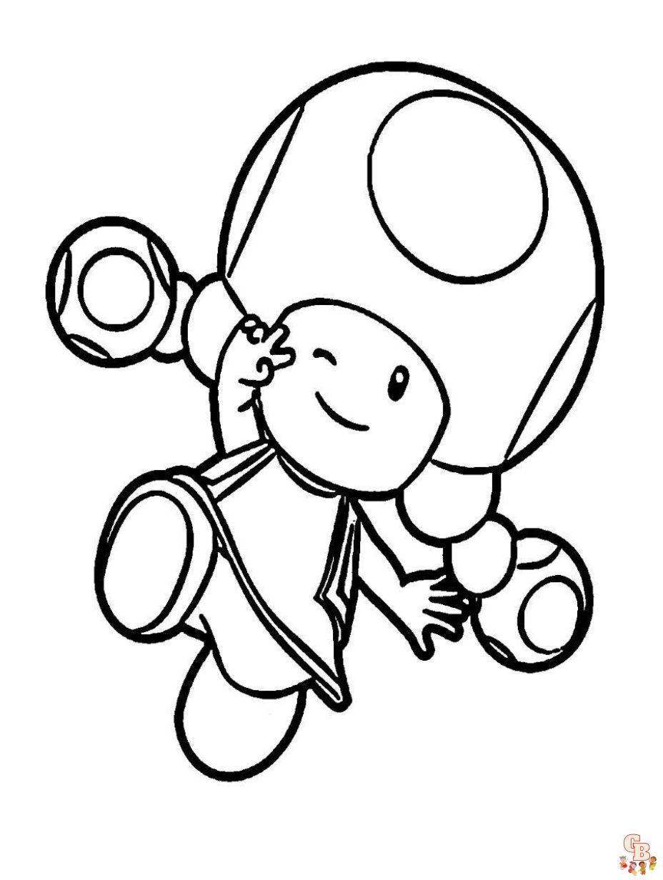 cute toad coloring pages