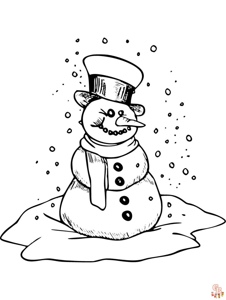 cute winter coloring pages