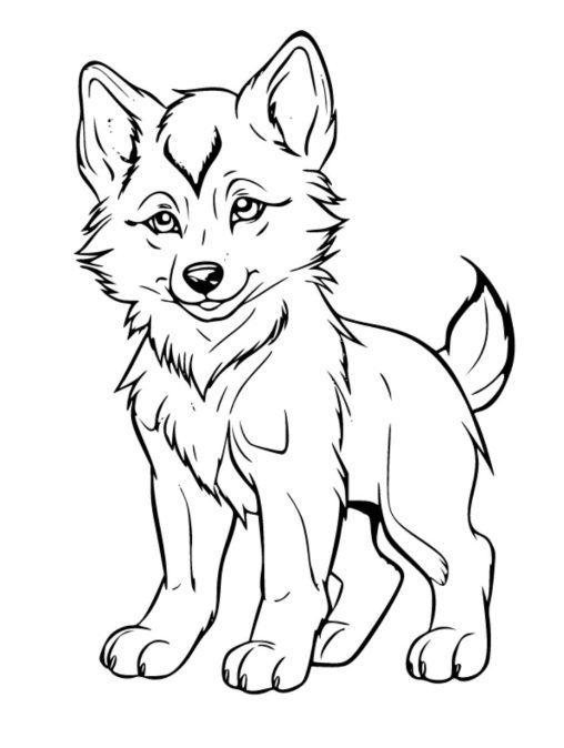 Printable Wolf Coloring Pages Free for Kids And Adults