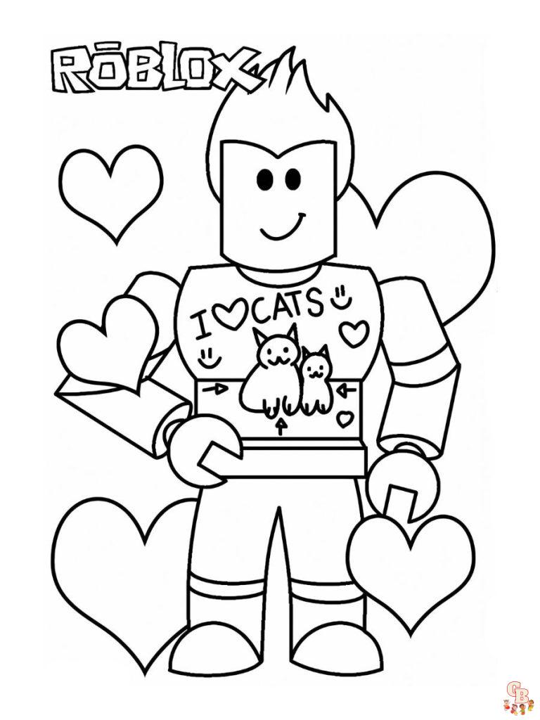 Free Roblox Coloring Pages For Kids To Print Gbcoloring