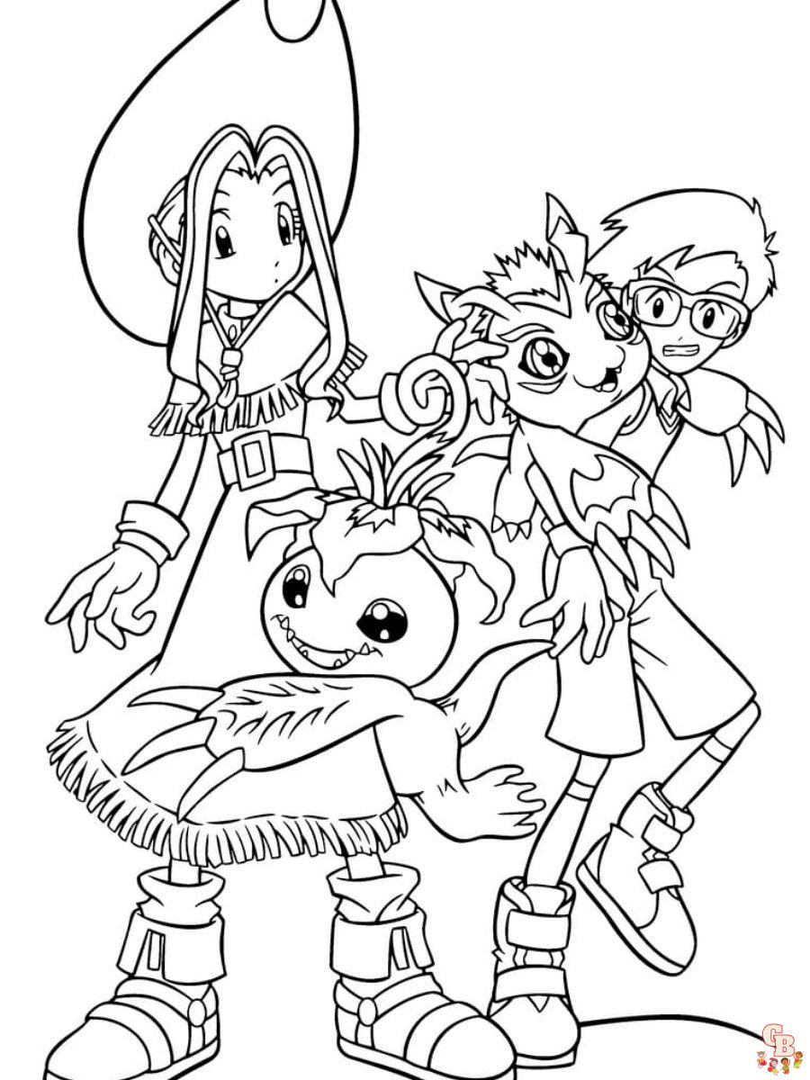 digimon coloring pages