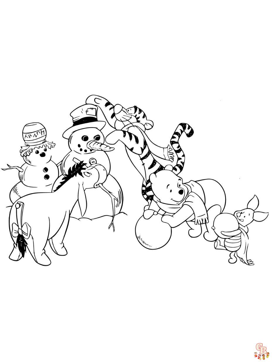 disney coloring pages winter