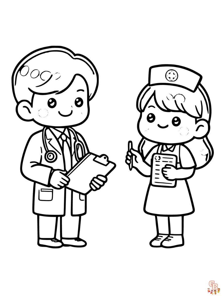 doctor coloring pages for preschool