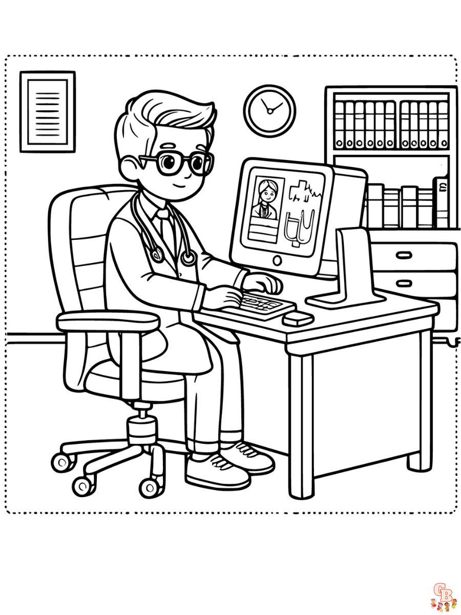 doctor coloring pages printable