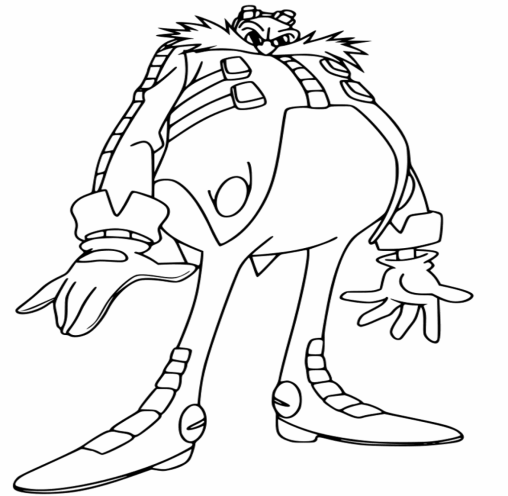 Printable Doctor Eggman Coloring Pages Free For Kids And Adults
