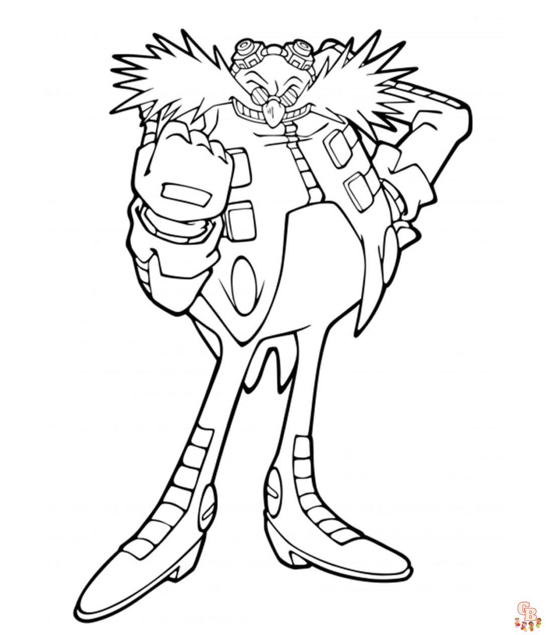Doctor Eggman Coloring Pages