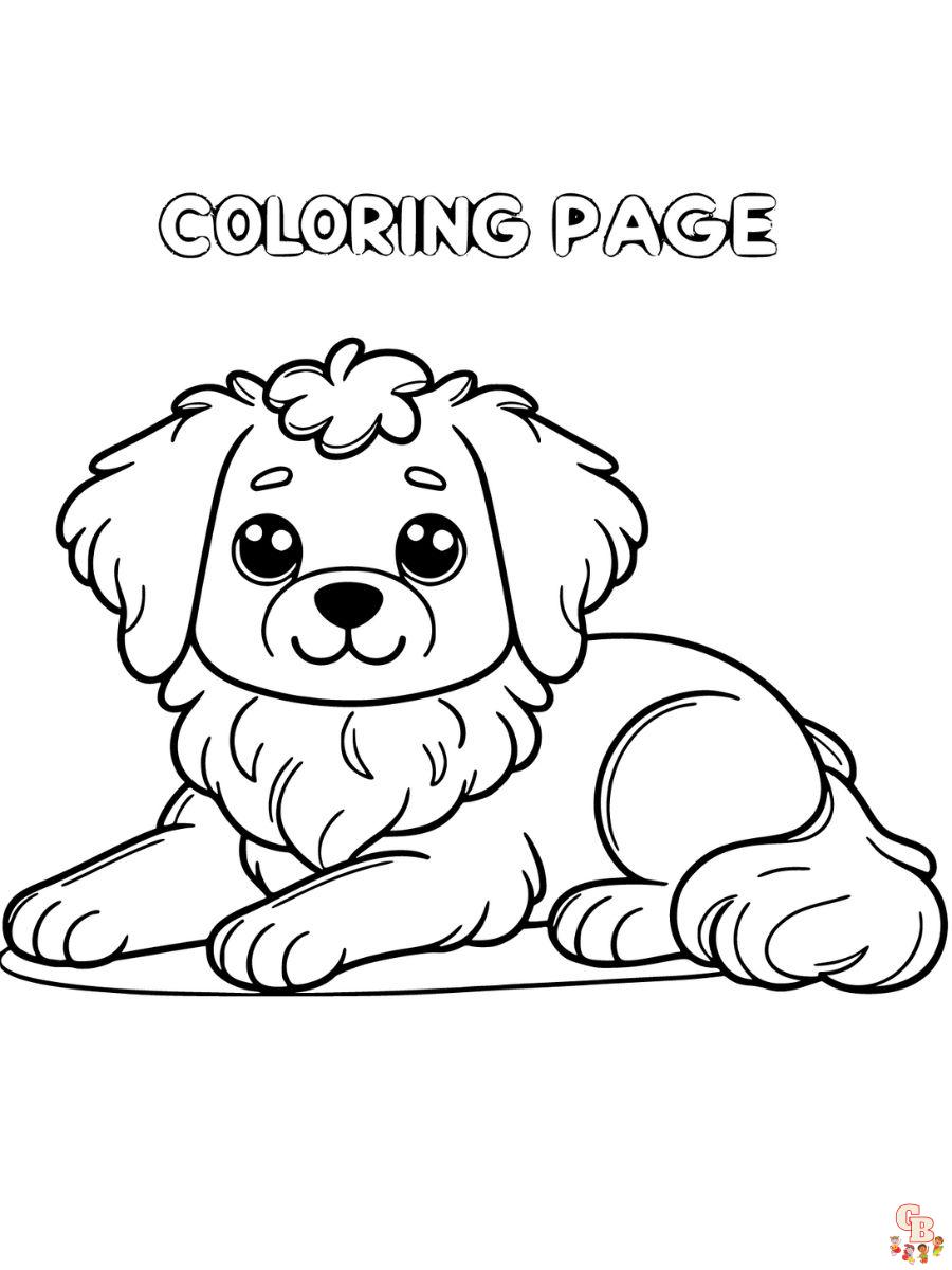 dog free coloring pages