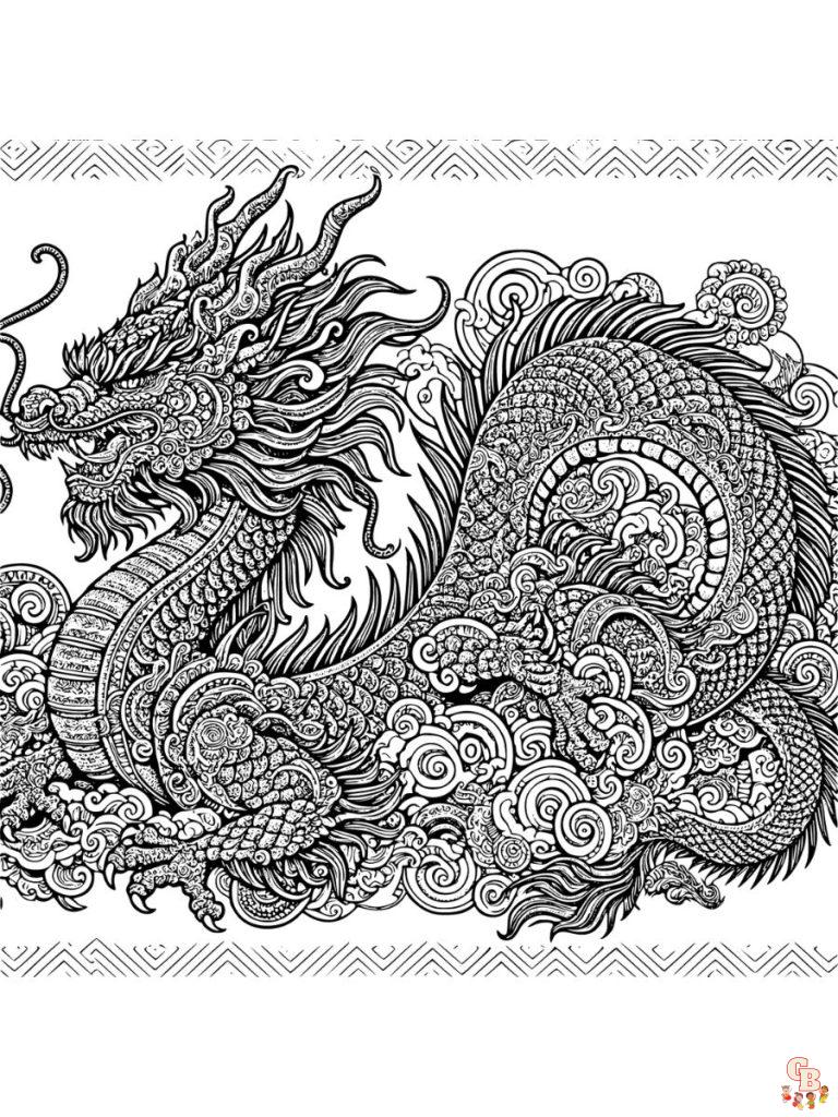 Dragon Coloring Pages Printable and Free