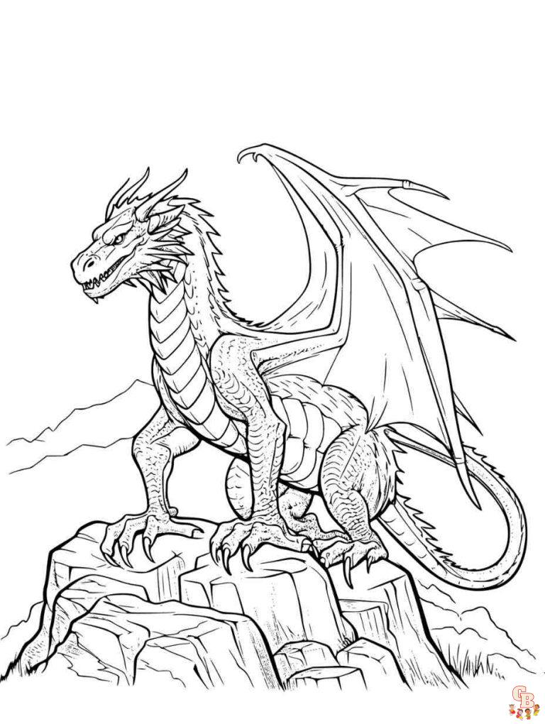 Dragon Coloring Pages Printable and Free