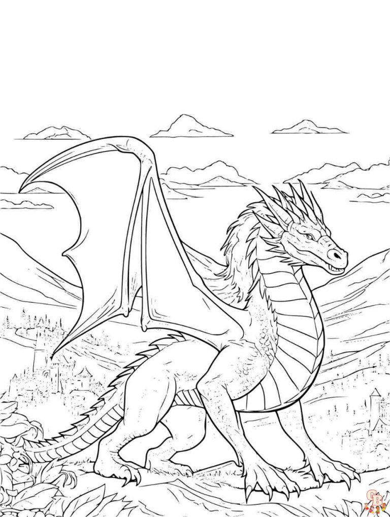 Dragon Coloring Pages Printable and Free