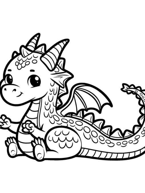 Dragon Coloring Pages Printable and Free